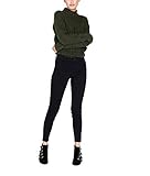 polyester leggings vs cotton PIECES Damen Jeggins Hose in Skinny Passform.