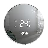 Termostato Wi-Fi para calderas de calefacción, con programación semanal y función de Control por Voz. Compatible con Google Assistant y Alexa, Compatible con la aplicación Tuya/Smart Life. TGR86 220V