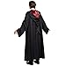 Disguise unisex adult Harry Potter Gryffindor Robe Prestige Accessory Costume Outerwear, Black & Red, XL 42-46 US