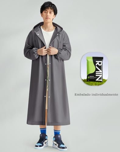 Modelo adulto de capa de chuva engrossada e alongada para caminhadas ao ar livre e viagens, capa de