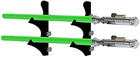 WANLIAN Lightsaber stand wall-mounted lightsaber stand, suitable for lightsaber stand, lightsaber, sword, lightsaber saber. (1 set of transparent 2 layers)