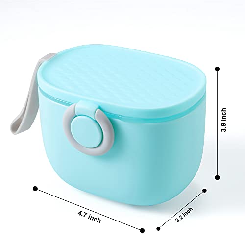 Pandaear Baby Infant Formula Dispensers Mixers| Portable Container Scoop Included| Travel Outdoor Activities (Blue) #TOP1