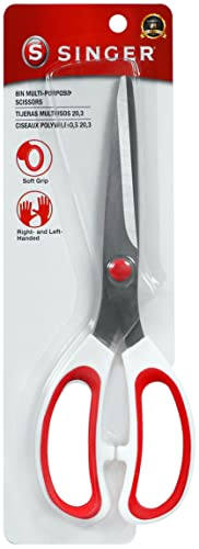 SINGER 00450 8-Inch All Purpose Scissor with Comfort Grip, ,