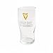 Guinness 20oz Tulip Pint Glass – “Lovely Day for a Glass | Official Merchandise Embossed Gold Harp – Classic Irish Barware