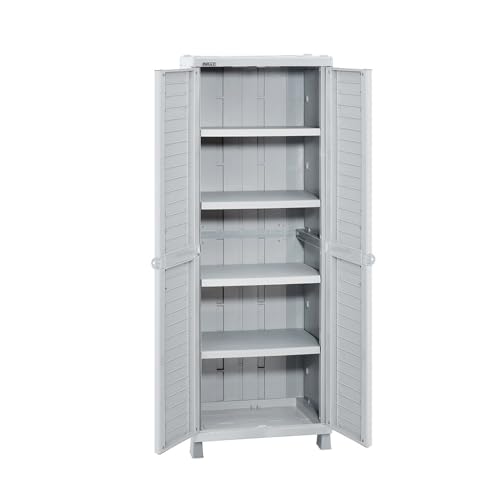 Consejos para Comprar Closet de plastico para comprar hoy. 45 Rimax | Armario Almacenamiento Organizador Gabinete Estante Patio Grande Interior Exterior