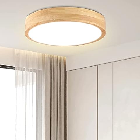 Ketom 24W Wood Flush Mount Light Cover