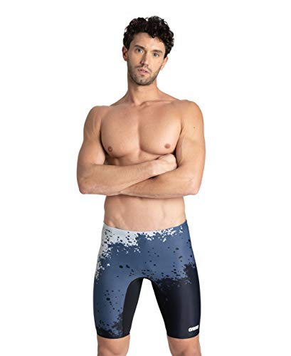 Arena Spraypaint MaxLife Jammer Swimsuit, Black - Black, 28