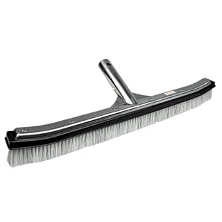 POOLMAVEN 18-Inch Gunite Inground Pool Brush with Die-Cast Aluminum Back and Combo Nylon and Stainless Steel Bristles, Heavy Duty Wall and Floor Brush for Hard-Surface Pools, Performance Series