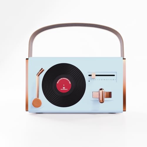 Image of Walta Elite Retro Pro Portable Bluetooth Speaker, 16W Vintage Style, TWS Mode, BT 5.4, USB /AUX /TF, Type-C Charging, 5Hrs Playtime, with Carry Strap