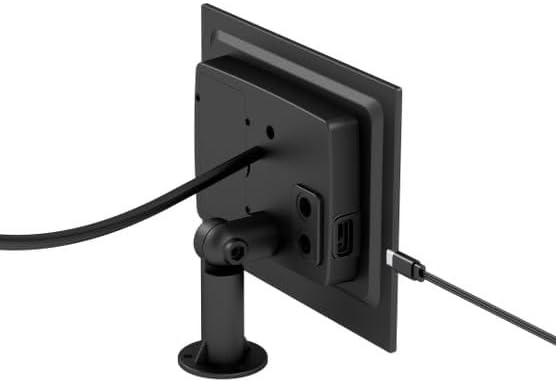 Pozadi view of the artika Eclipse Solar panel showing the USB-C charging port and mounting bracket.