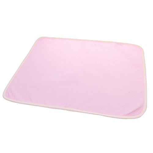 Preisvergleich Produktbild Bettunterlage Inkontinenz Auflage Wasserdicht Saugfähig Maschine Waschbar für Baby Kleinkind Erwachsene - Rosa, 35 * 45cm