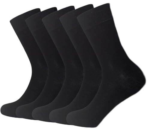 C&A COLLECTION EVERY DAY WEAR COTTON CREW SOCKS (13-15, BLACK) 12 PAIRS Made in USA