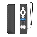 USTIYA Remote Case for Onn. Google TV Box 4K Pro 2025 Silicone Protection Cover (Black)