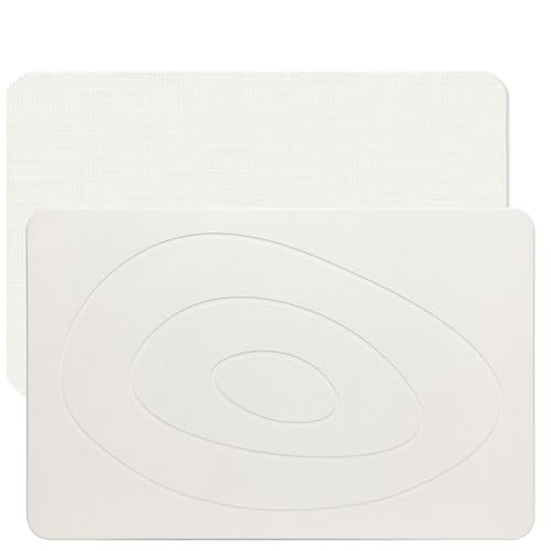 Feilifan Tapis de Bain en Pierre - Tapis de Douche en Terre de Diatomée à Séchage Rapide, Super Absorbant l'eau, pour Salle de Bain, Cuisine, Facile à...