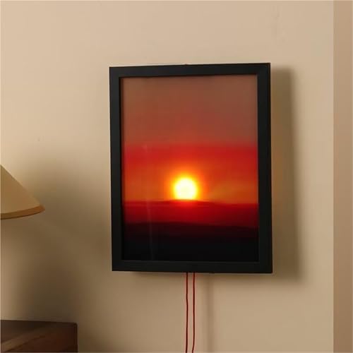 Luz nocturna de puesta de sol hecha a mano regulable en altura para decoracion de pared 3
