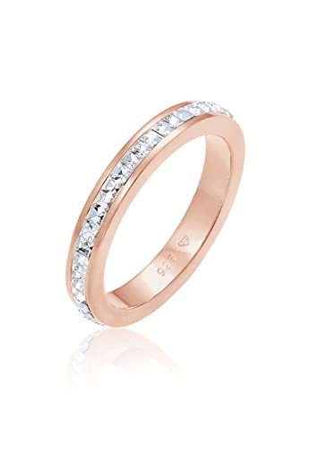 Elli Premium Donna Classico Elegante Con Cristalli In Argento Sterling 925