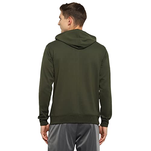 Image of OFF LIMITS Mens PCF Think Different Hoodie Olive|Grey Mel Hooded Sweatshirt-L