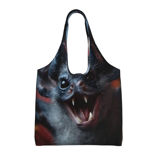 Sac fourre-tout en toile chauve-souris XXL pour shopping et voyages