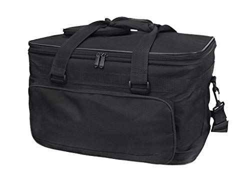 Image of Compact Fundamentals Art and Crafts Supplies Organizer Tote Bag Shoulder Bag Foldable Oxford Fabric Essentials Art Cargo Carry Bag for Brush Pens Markers Pencils Highlighters Sketchbook Color Chart