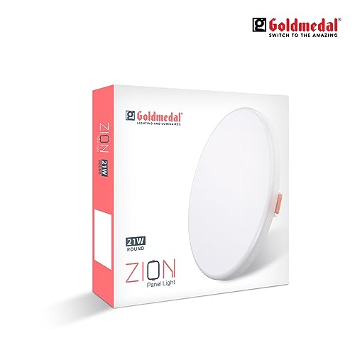 Image of Goldmedal Zion 21W LED Round Panel Light for Bedroom, Living Room, Dining Room, Kitchen - Cool Daylight (6500K) | Pack of 1