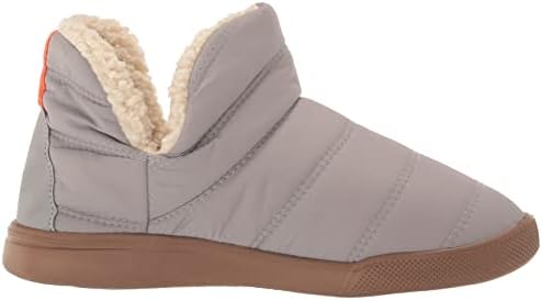 Dearfoams Women's Dara Nylon Sport Lounge Bootie Slipper, Medium Grey, X-Large | Image 5