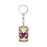 Joli design : le porte-clés par sublimation a des motifs mignons et clairs et une forme ronde, présentant un look adorable qui fait ressortir vos clés, transformant un porte-clés basique en une petite décoration charmante.