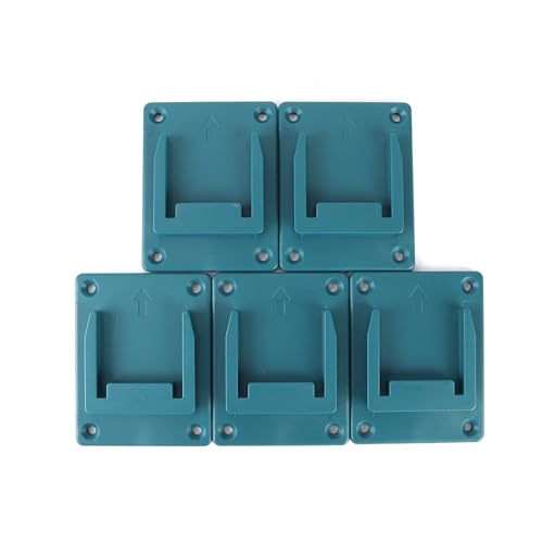 HERYBDCK 5pcs Wall Mount Electric Tool Holder for 18V Wall Power Mount Storage Battery Bracket Fixing