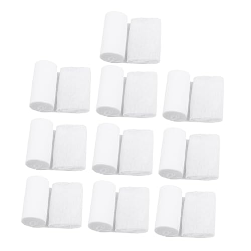 10 Rollos desechables de gasa 8x600cm, cinta de vendaje compresivo para primeros auxilios, cuidado de heridas y deportes miniatura 1