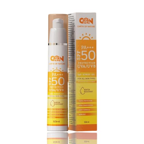 Garth Of Nature Mineral Sunscreen SPF 50 PA+++ – Ultra Protection UVA/UVB, Zinc & Vitamin C, Water-Resistant, No White Cast, Paraben-Free, Non-Oily Face & Body Sunblock for All Skin Types – 60ml
