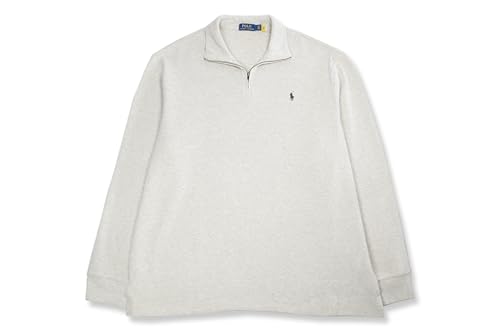 Polo Ralph Lauren Men's Half Zip French Rib Cotton Pullover Sweater, Dune Tan (XX-Large)2