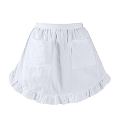 Tosewever Waist Aprons for Women with Pockets, Waitress Costume Apron for Party Cooking Kitchen