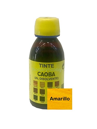 Promade - Tinte al disolvente para teñir la madera. Tonos de madera y colores vivos y modernos (125 ml, Amarillo)