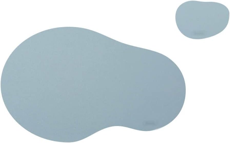 4 Pcs Irregular Shape Placemat Coasters Cookware Leather Place Mats Heat Insulation Dinner Table Kitchen (Color : E, Size : 4830cm)
