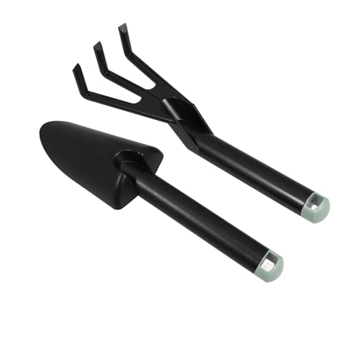 SEWOART Leichtes Gartenset Mit Schmaler Pp-pflanzkelle Zinken-harke Robustes Handgerät Für Garten Strand Vielseitig Kompakt Langlebig Und Tragbar