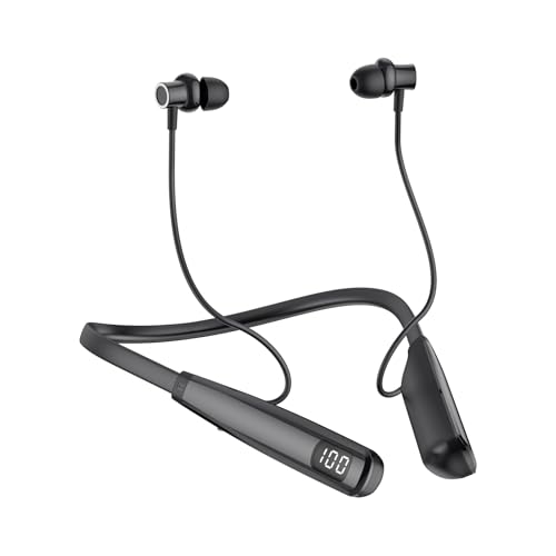 Nsyee Bluetooth 5.4 Neckband Earphones Wireless 80 Hours of Ultra-battery Life