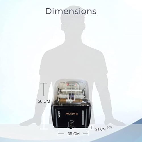 Aquaduke Copper UV Water Purifier with UV, UF 12L Munciple corporation water having TDS below 200 PPM (NO RO, NO Booster Pump, No Taste Change) view 2