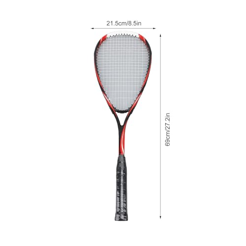 Raquete de Squash, Raquete de Cabo de Espuma Com Superfície Grande para Crianças Iniciantes (Rosa)