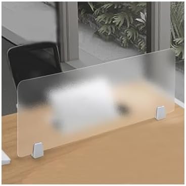 Free Standing Acrylic Privacy Divider Screen - Portable Partition for Home & Office, Table Top Workstation Cubicle Panel, Visual Distraction Shield for Enhanced Focus