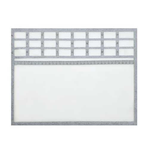 Rectangle Felt Beading Mat with Alphabet Grid