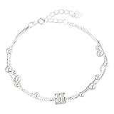 Pulsera de joyería para niñas, diseño de perlas plateadas, diseño de pulsera natural, ancho y joyas, talla única, Zinc alloy, No es una piedra preciosa