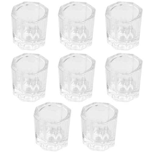 Vasos de vidrio para manicura 8 piezas TEHAUX miniatura 1