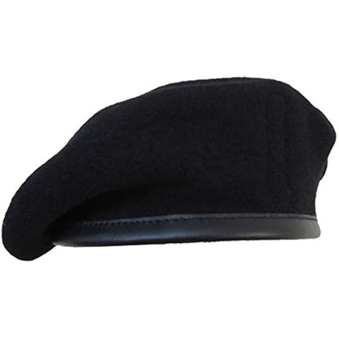 Black Wool British Military Beret, 58 cm Cover