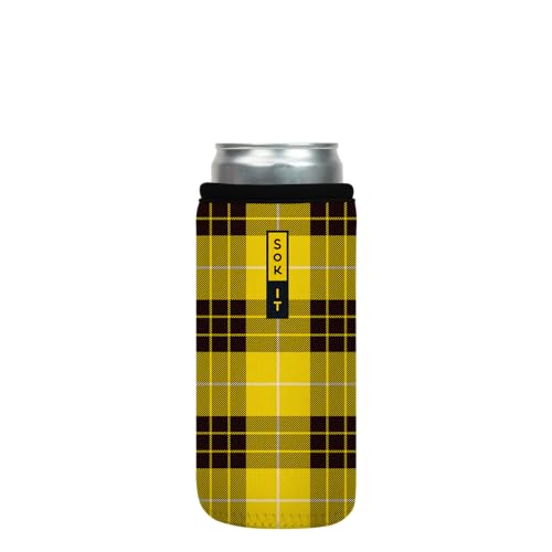 Sok It CanSok Sleeve for Beer & Soda Insulated Neoprene Cover (Clueless, 12oz Slim Can Sleeve)