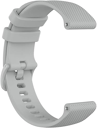 Image of Zitel Band Compatible with Garmin Forerunner 265, 255, 255 Music, Vivoactive 4 45mm, Venu 245 mm, Venu 3 45mm - 22mm Wide Quick Release Watch Band (Gray)