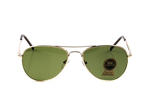 Goson Aviator Sunglasses G-15 Shade Tint, UV 400, Impact Resistant Tempered Glass Lens Stylish Aviator Sunglasses for Women and Men