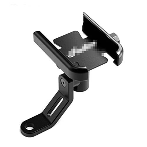 JDMTM Kompatibel mit Indian FTR 1200 S FTR1200 Carbon/Rally Chief Vintage Scout CNC Lenker Spiegel Handy Halterung GPS Ständer Halter (Color : Mirror Black)