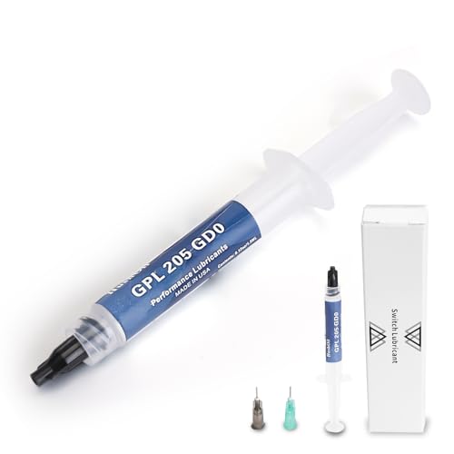 Keyboard-Lube-Gpl-205g0, Keyboard Lube Kit for Krytox 205g0 Syringe Mechanical Keyboard Switches and Stabilizers (1.5ml 0.12oz)