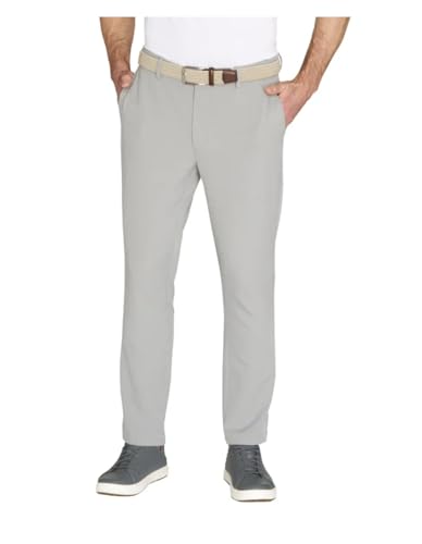 Greg Norman Men's Textured Performance Stretch Chino Pant (US, Waist
