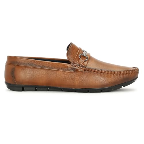 Image of TROTUS Men's Loafer for Men | Stylish & Comfortable with Soft Cushioned Insole | Hand-Stitched Design for Trendy