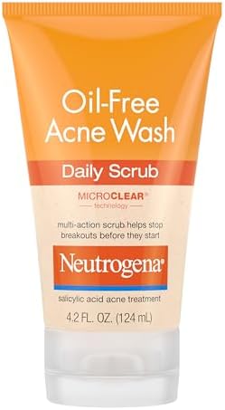 Neutrogena Oil Free Daily Acne Face Scrub, 4.2 oz
